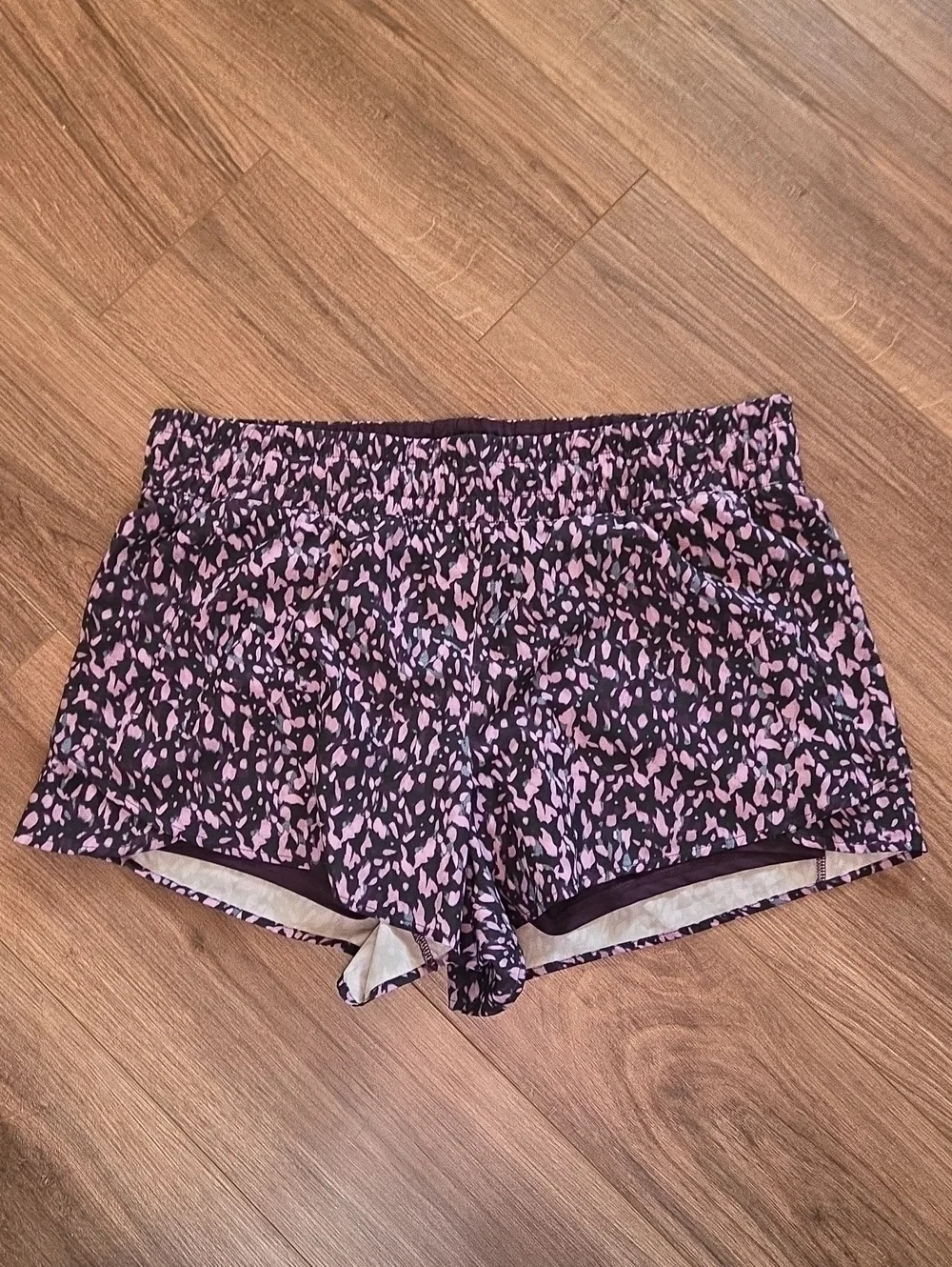 Avia Deep Plum Workout Shorts with Elastic Waistband